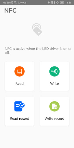 Android application Set NFC screenshort