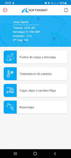 Android application Softransit screenshort