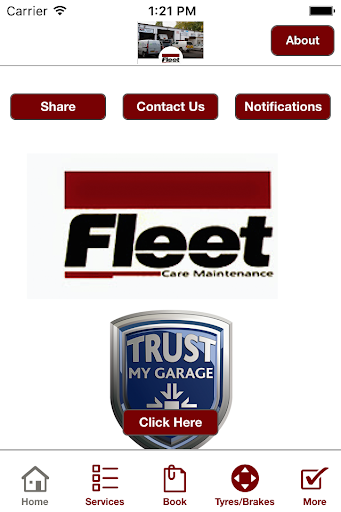 Android application Fleetcare Maintenance screenshort