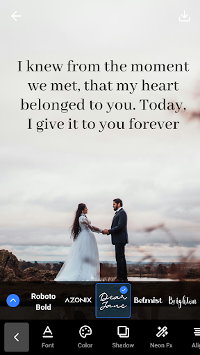 Screenshot of Add Text on Photo - Text Art