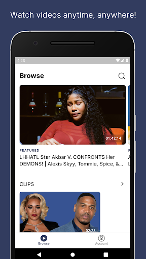 Android application TASHAK LIVE screenshort