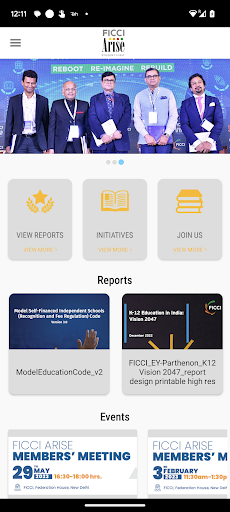 Android application FICCI Arise screenshort