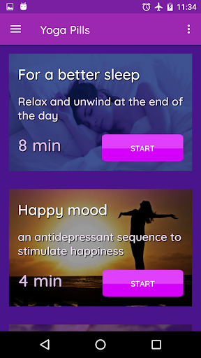 Android application Yoga Pills screenshort