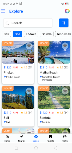Travel World - Holiday Booking Screen 3