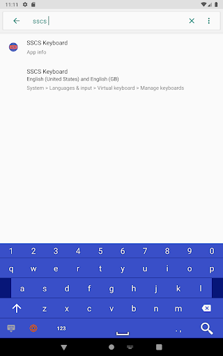SSCS Keyboard Screen 3