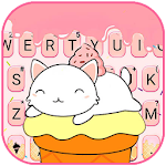 Cover Image of डाउनलोड Cupcake Cat Keyboard Theme  APK