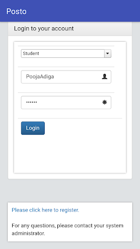Posto - Portal Of Students and Screen 2