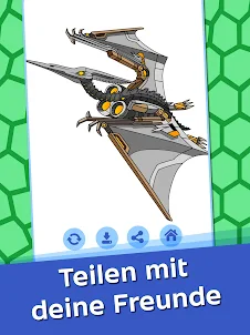 Dino Roboter Färbung