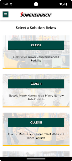 Logisnext Forklift Sales App Screen 3