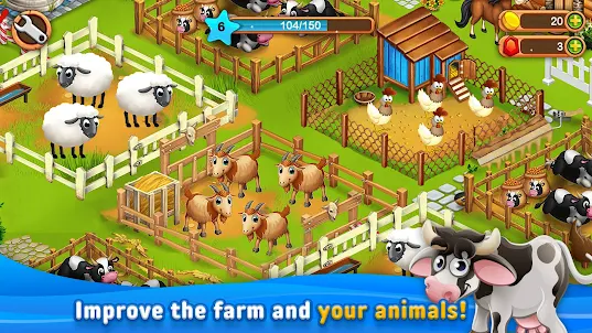 مدينة المزرعة: لعبة الحيوانات