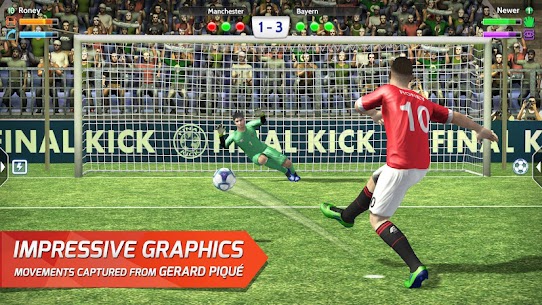 Final kick Best Online football penalty game MOD APK (Unlimited Training) 6