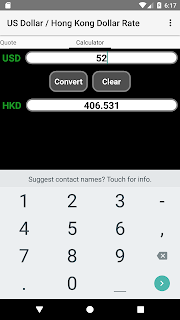 USD / Hong Kong Dollar Rate