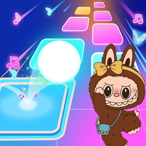 Labubu Tiles EDM Rush Logo