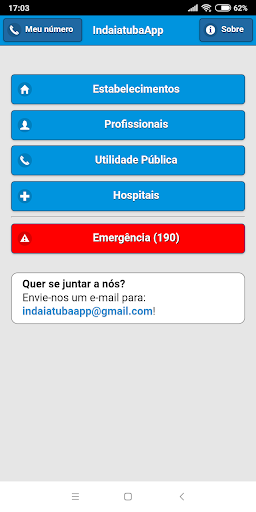 Android application IndaiatubaApp screenshort
