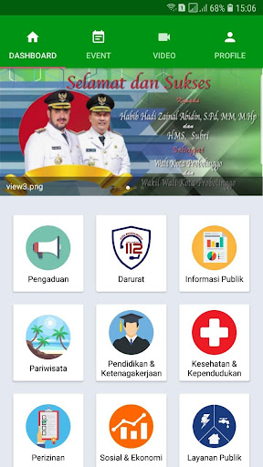 Android application View Probolinggo screenshort