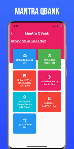 Android application Mantra QBank - Kerala PSC screenshort