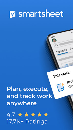 Android application Smartsheet: Projects & Teams screenshort