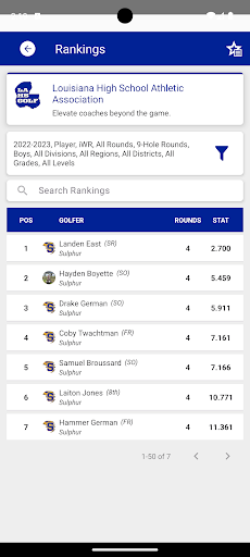 LHSAA Golf Screen 3