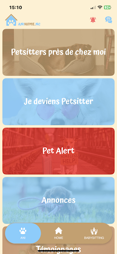 Android application ANIHOME.NC screenshort