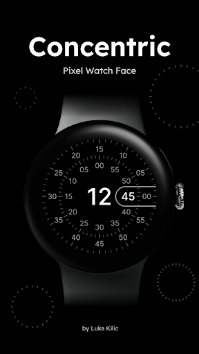 Android application Concentric - Pixel Watch Face screenshort