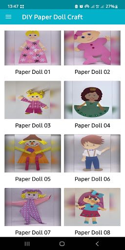 Android application DIY Paper Doll Craft screenshort