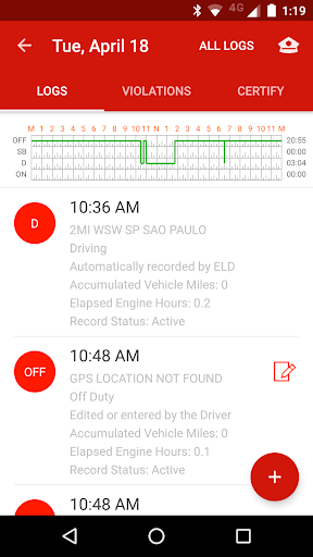 EZ-ELD Driver App Screenshot 3 - AppWisp.com
