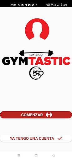 Android application GYMTASTIC BRO screenshort