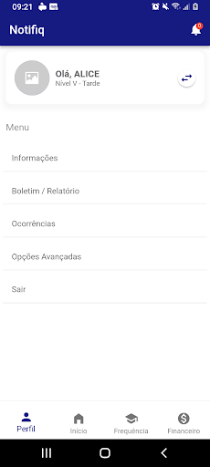 Android application Notifiq Colégio Mérito screenshort