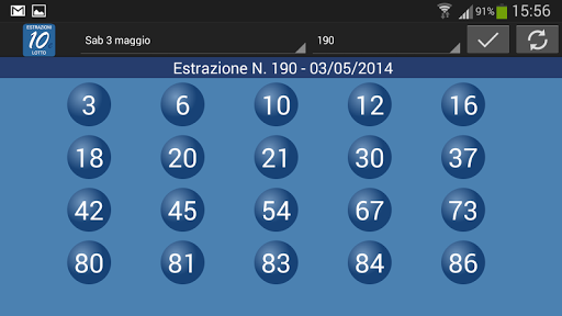 Estrazioni del 10 e Lotto 5 Screen 2