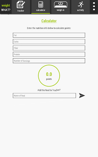 Weight What Tracker Calculator