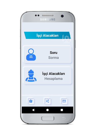 Android application İşçi Alacakları Hesaplama screenshort