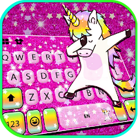 Glitter Star Unicorn Keyboard
