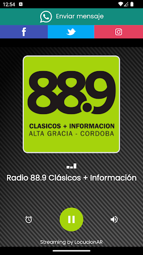 88.9 Clásicos + Información Screen 2