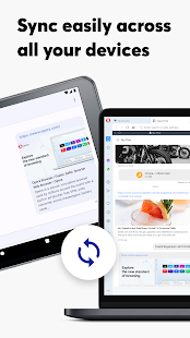 Opera browser with VPN Screenshot