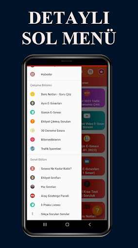 Android application Ehliyet Sınav Soruları 2024 screenshort
