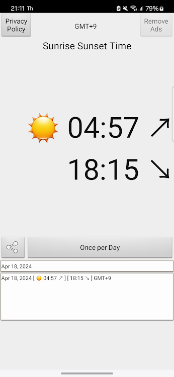 Sunrise Sunset App - 20240417 - (Android)