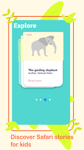 Android application Safari stories for kids screenshort