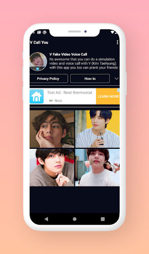 V Call You - Fake BTS Call Screen 3