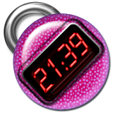 Purple Digital Clock icon