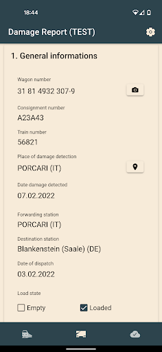 TrainChecker Screen 2