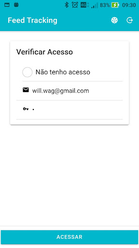 Android application Feed Tracking screenshort