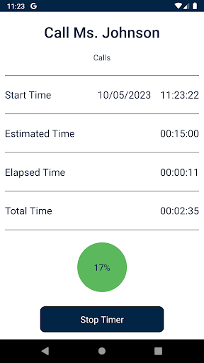 keyTimeTracker Screen 3