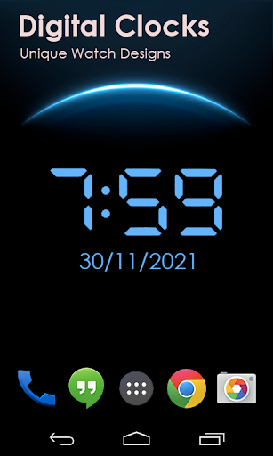 Android application Analog Clock Wallpaper Live screenshort