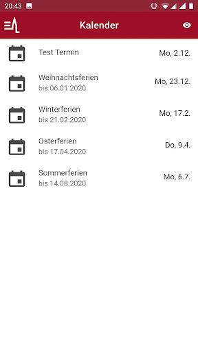 Android application Gymnasium Oppenheim App screenshort