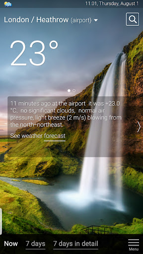 Android application Weather rp5 (2023) screenshort