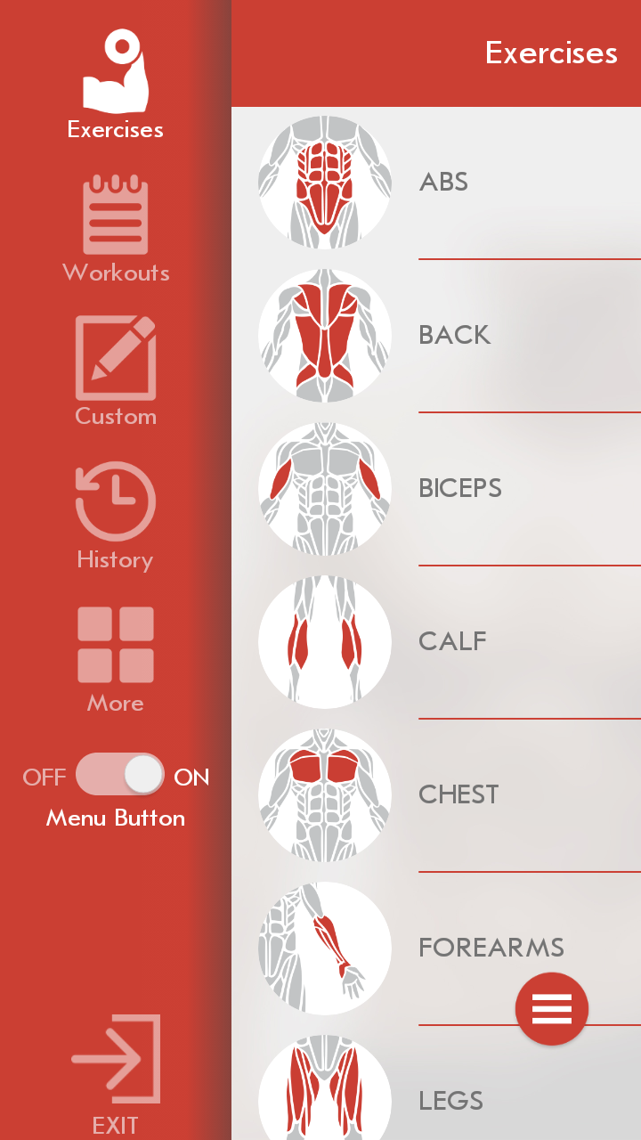 Android application Fitness & Bodybuilding screenshort