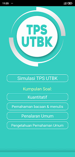 Android application Soal TPS UTBK SBMPTN screenshort