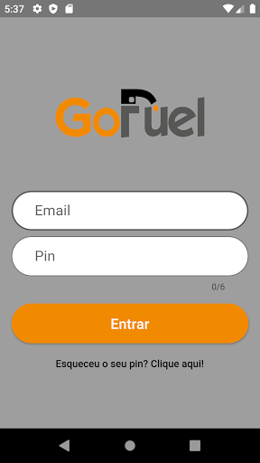 Android application Gofuel Support screenshort