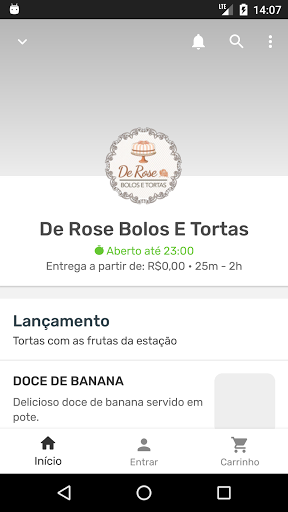 Android application De Rose Bolos E Tortas screenshort