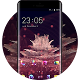 Cool theme abstract flower petals dots wallpaper icon